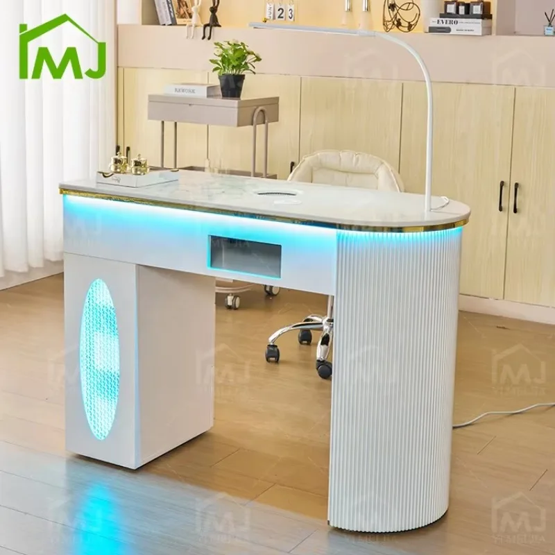 2026  Salon Station Nail Technician Table and Chairs Storage Nail Care Manicure Desk