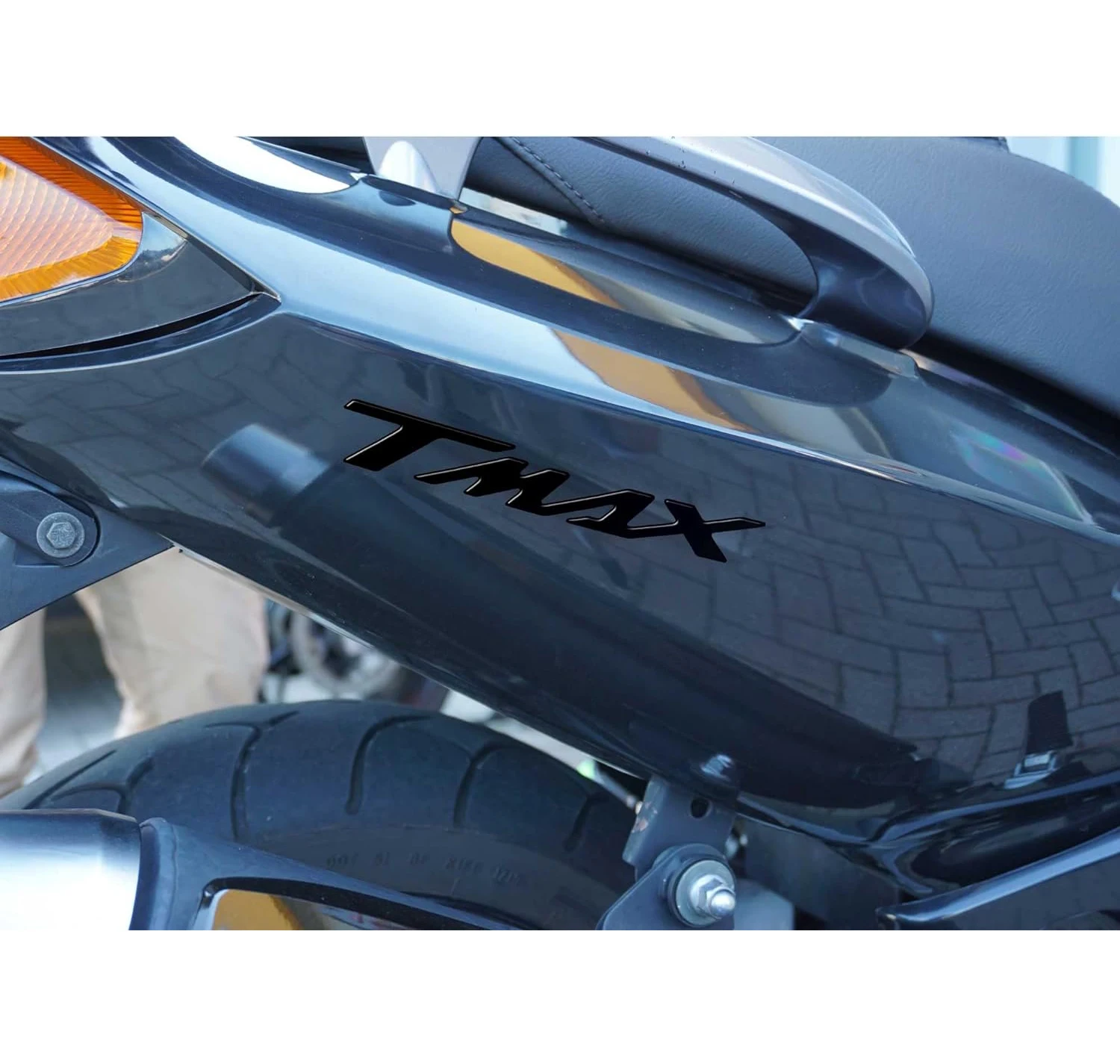 

2 x 3D Tmax резиновые наклейки для письма для Yamaha T-Max