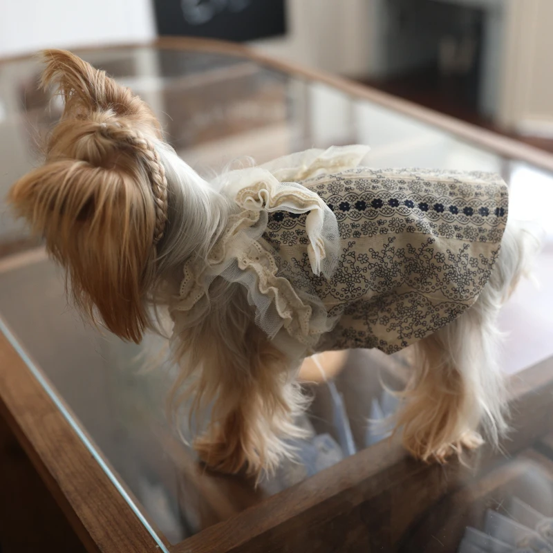 Vestido para Gatos y Cachorros, Ropa para Perros Pequeños, Ropa de Verano para Mascotas, Yorkies, Pomeranian, Shih Tzu, Maltese, Poodle, Bichon, Schnauzer, 2026