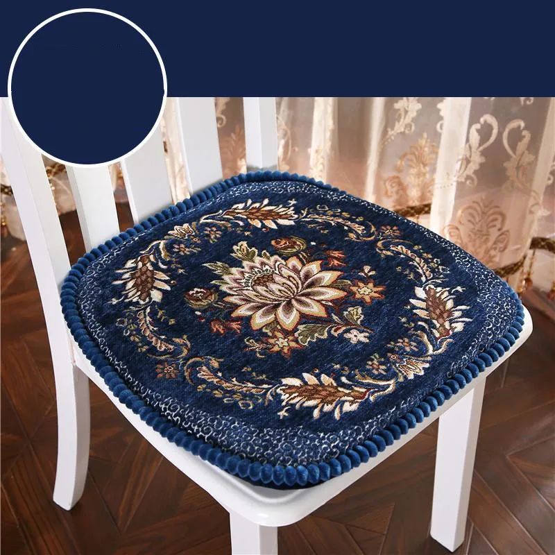Embossed Jacquard Dining Chair Cushion