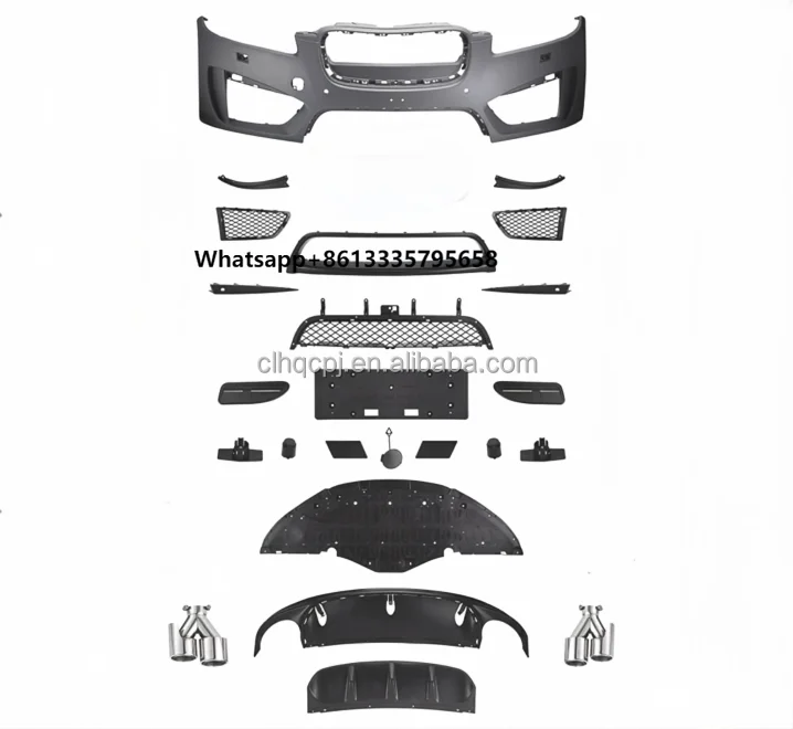 

For Jaguar XF2012-2015 Base Upgrade to XFR-S Version Low to High Front Bumper Completely Exhaust Rear Lip Body Kit