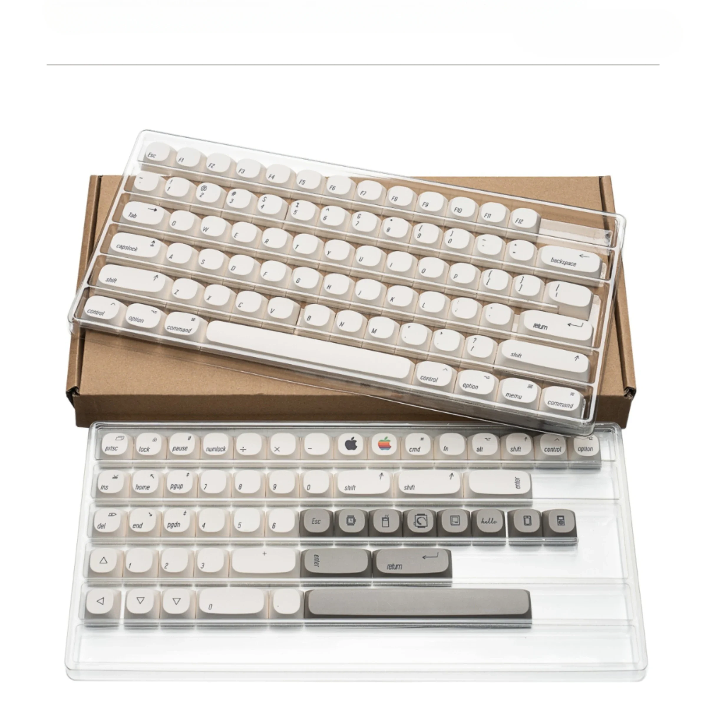 Mac minimalista estilo tema Keycap Set, presente teclado mecânico, PBT, personalizado, tintura-sublimação, MA perfil