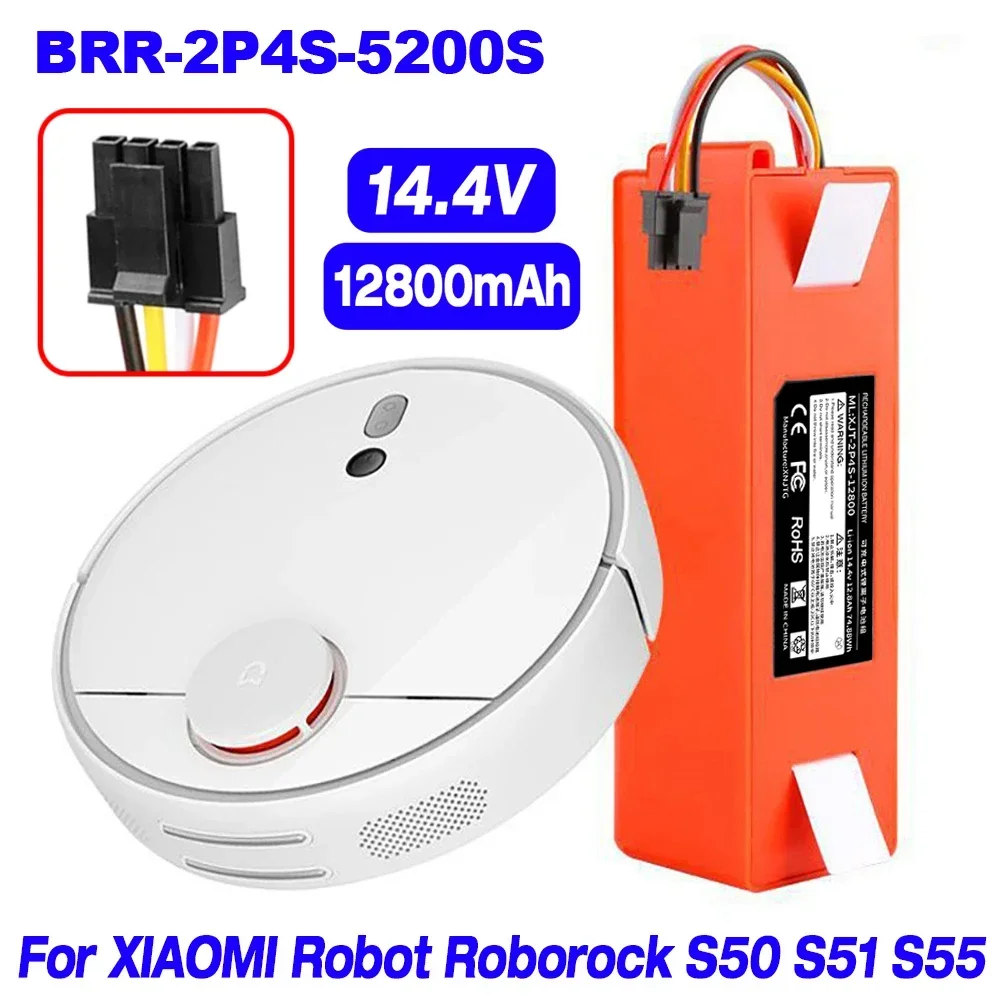 

Original 14.4V Li-ion Battery Robotic Vacuum Cleaner Replacement Battery for Xiaomi Robot Roborock S50 S51 S55 Accessory Spare