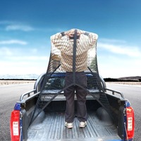 Highly Elastic Cargo Net -Truck Bed Organizer - Anti-Slip Mesh for Securing Light Loads in Pickups/SUVs