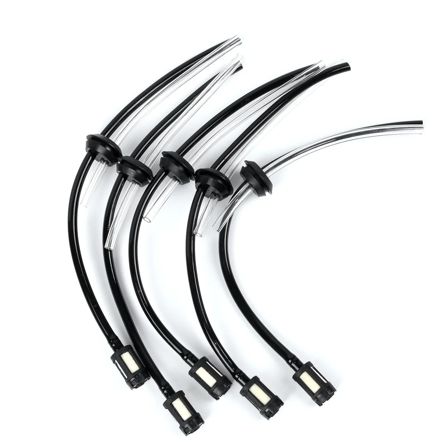 Fuel Hose Pipe Fuel Line Kit Trimmer Brushcutter Direct Fit Non-original Part 5pcs Plastic+Rubber Set Practical