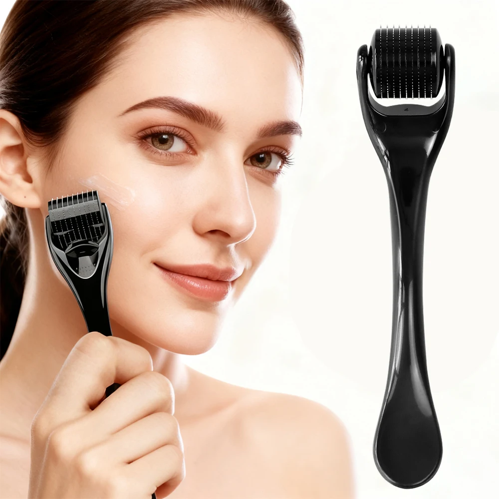 Professionele Titanium Derma Roller voor Facial Body Haargroei Huid Baard 0.2mm 0.25mm 0.3mm Naald Micro huidverzorging Roll Tool