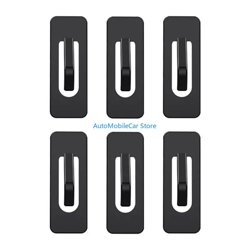 

G8TE 3/6Pcs Car Cup Holder Adhesive Fixing Clip Auto Bottle Slot Slip Limiter Cup Holder Position Limiter Car Accessory