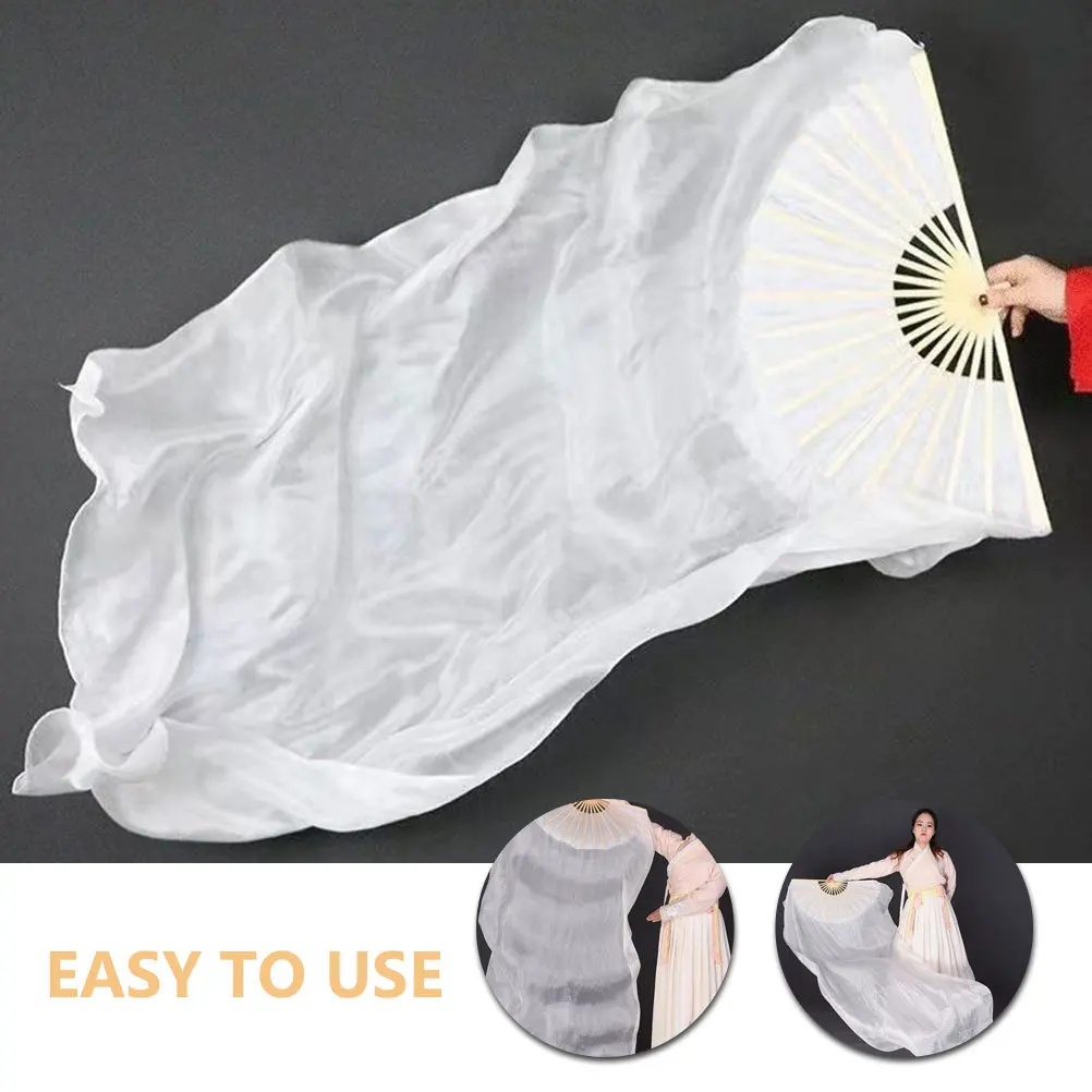 Lange Seide für Tanz, gemischte Farben, leichter Faltfächer, Bühnenaufführung, Square Dance, Bauchtanz-Übung