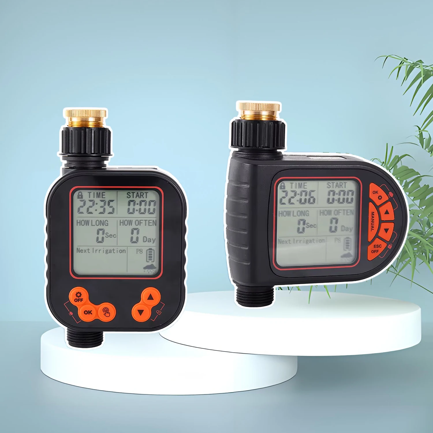 Rainwater Sensing Digital Water Timer Child Safety Lock Design Auto Watering Water Controller Garden Terrace Outdoor Irrigation