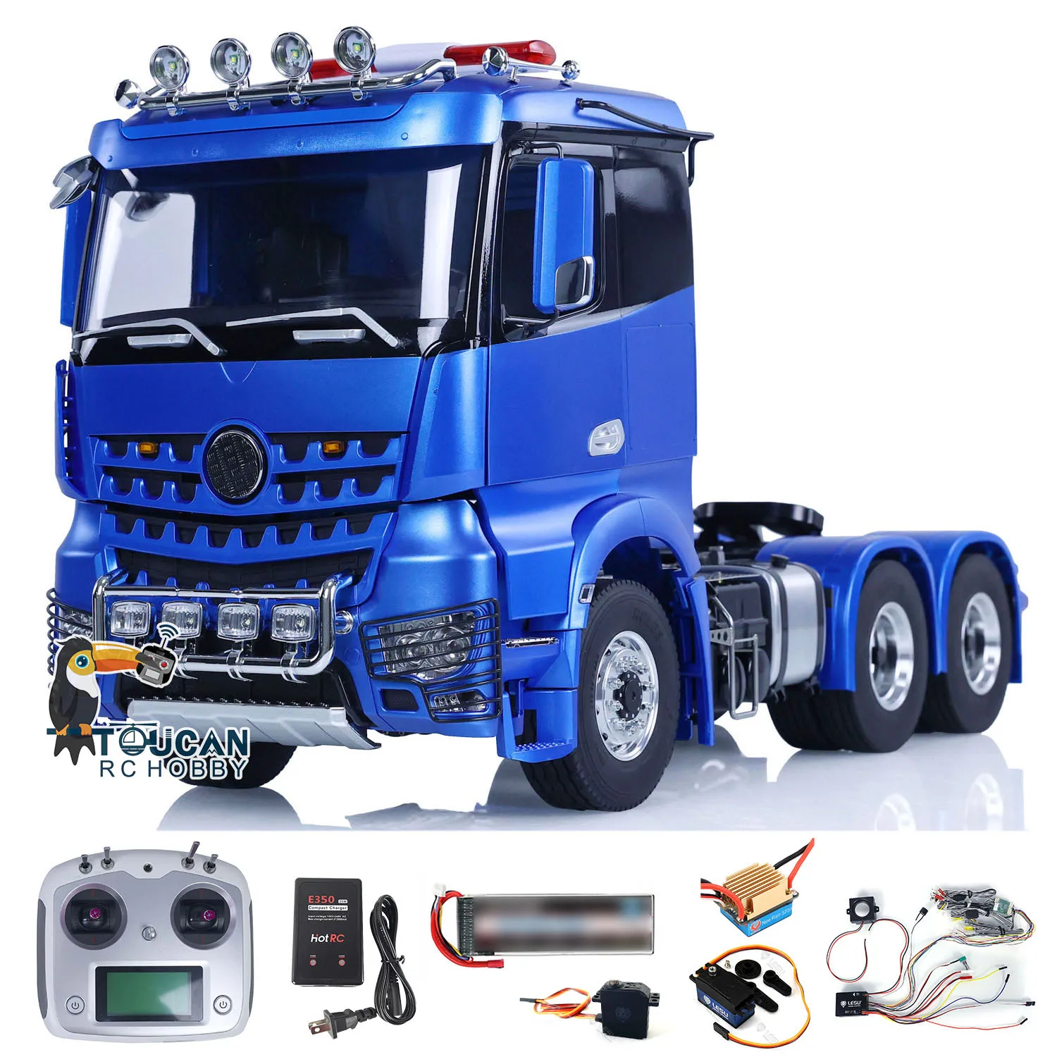 

RTR LESU 6x6 1/14 RC Tractor Truck Remote Control Car Model 2-speed Transmission Lights Sounds ESC Toy Gift THZH1689