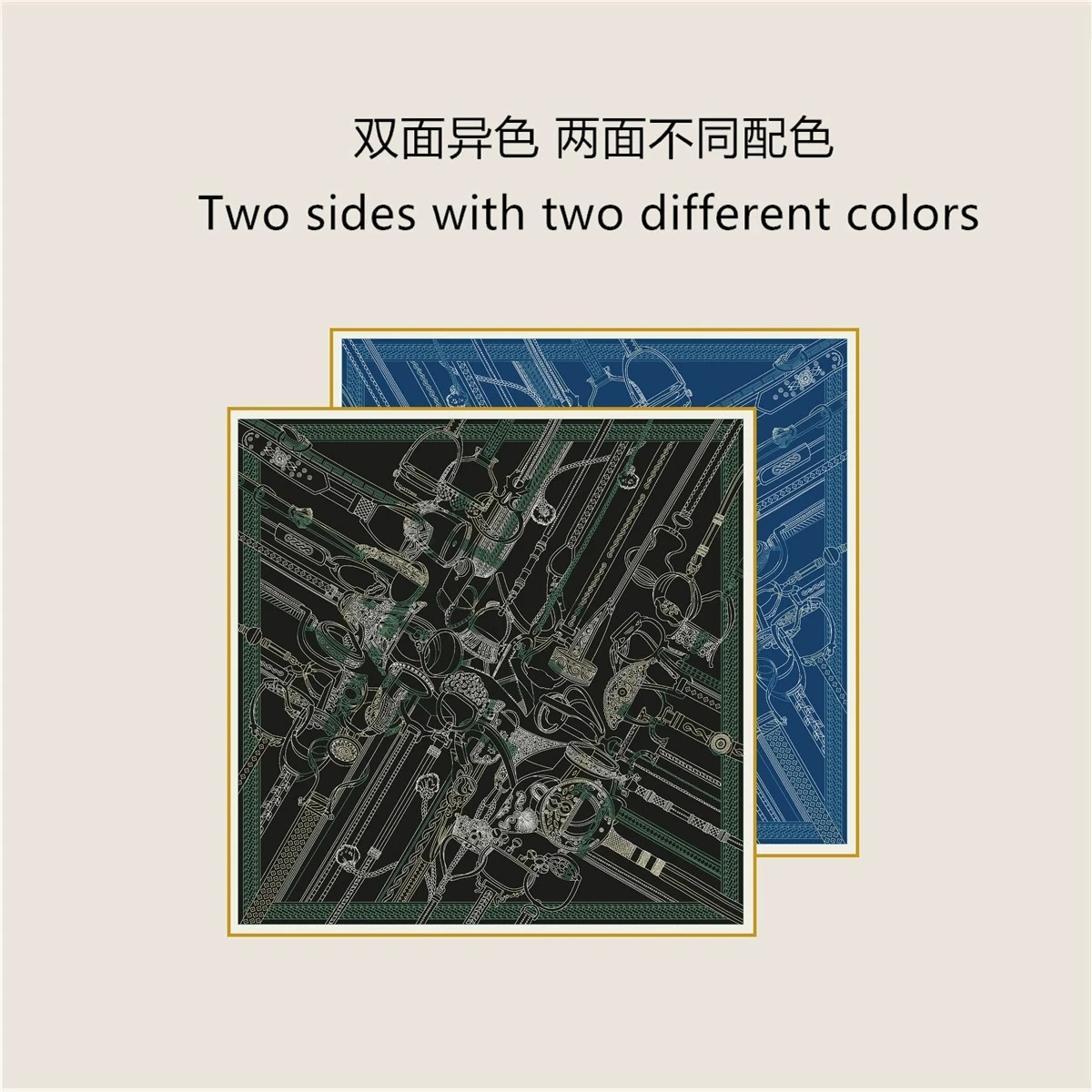 70CM Docorative Double-Side Printed Twill Silk Scarf Roll Edge High Quality Women Scarf Wraps Echarpes Foulards