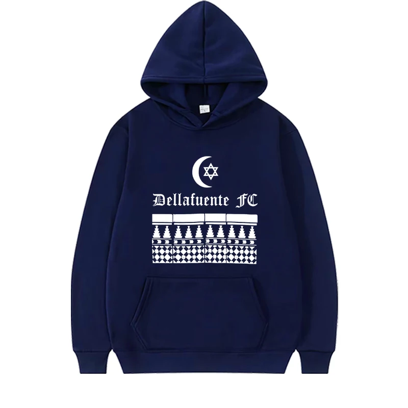 Dellafuente fashion Classic graphics hoodie 2025 men women cool top vintage Long sleeve streetwear print oversized hoodie unisex
