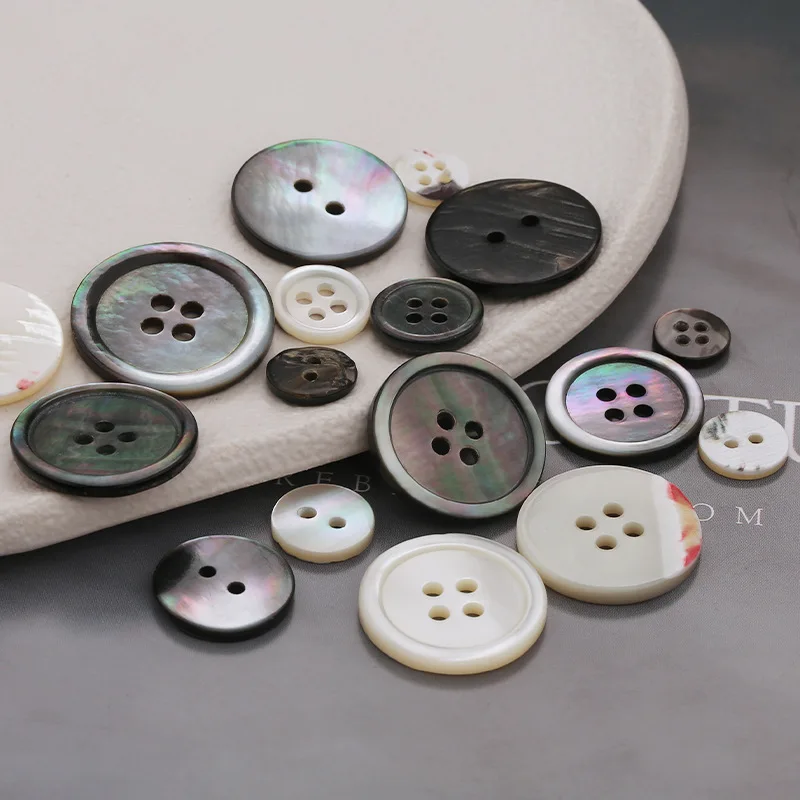 Natural Mother of Pearl Shell Button for Clothing Sewing Accessories Scrapbooking DIY Crafts Garment Shirts Cufflink Decor