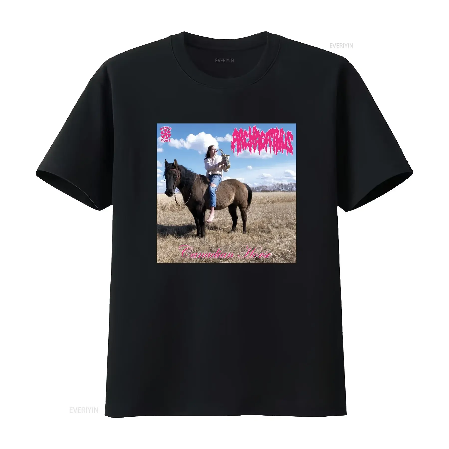 ARCHAGATHUS Canadian Horse Mincecore Grindcore Punk Grind Powerviolence Hardcore Merch T Shirt vintage Washed Comfortable Soft