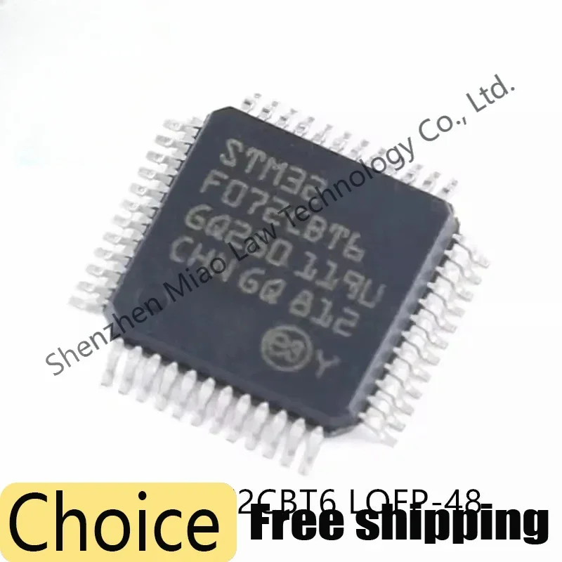 10pcs STM32F072CBT6 STM32F072 F072CBT6 F072CB LQFP-48 ARM Cortex-M0 32-bit Microcontroller MCU IC Controller Chip New Original