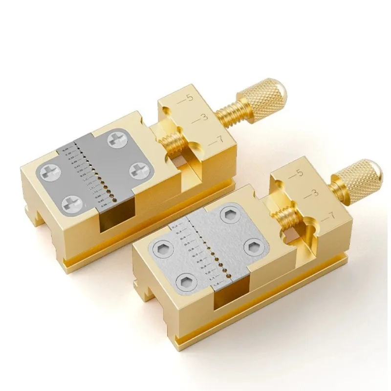 Brass Bench Vise Watch Repair Tool, Crown Holder, Pointer Tube Clamp, Balance Wheel & Train Clamp For Watchmaker