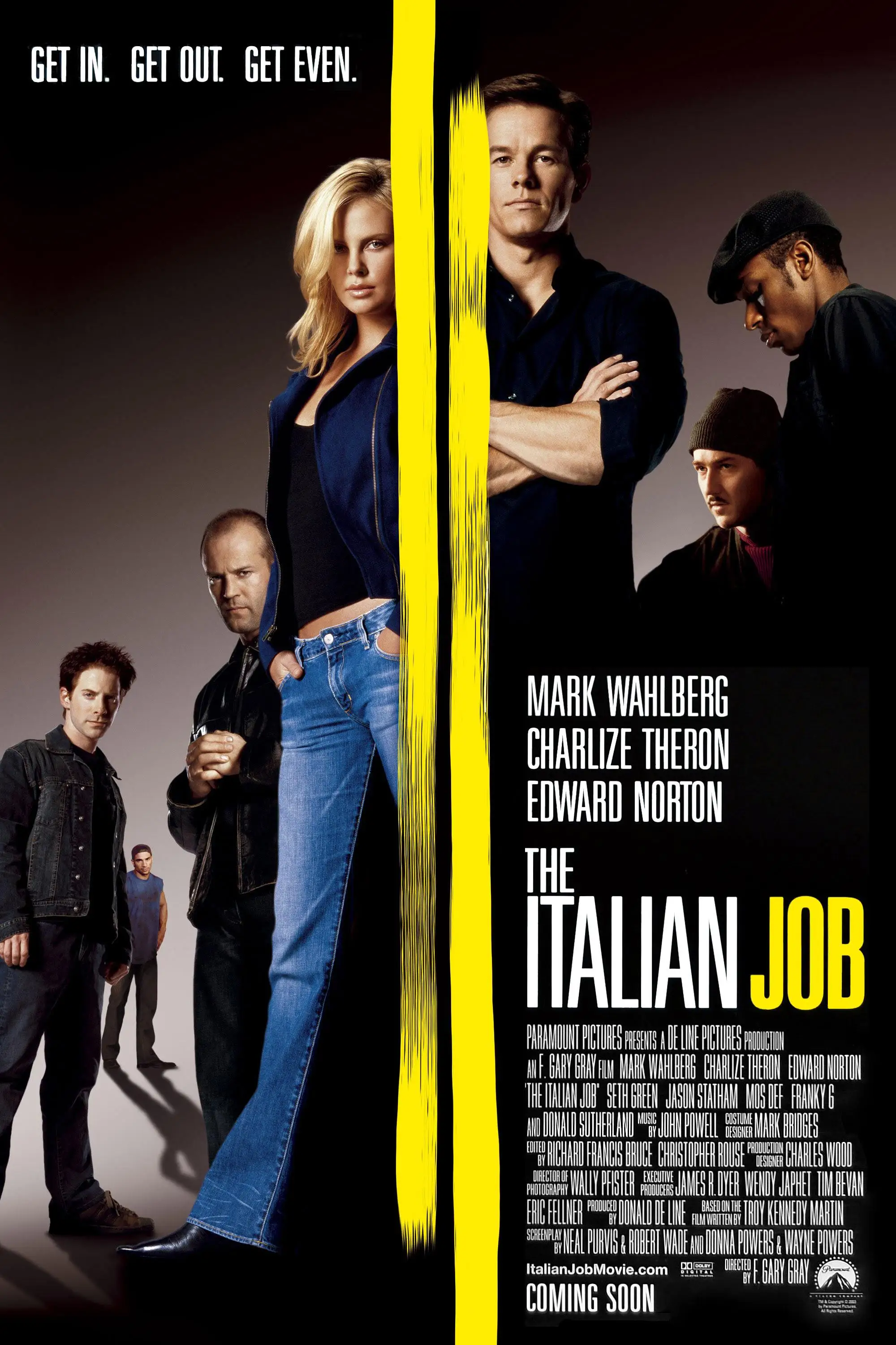 Film The Italian Job (2003) Wanddecoratie Rome Decoratie