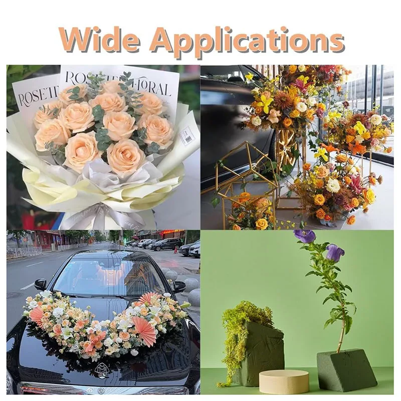 كتلة رغوة الزهور الخضراء DIY تشكيلة الزهور الإسفنج الجاف الرطب ماصة الطوب لزهرة عيد ميلاد الزفاف حديقة الديكور