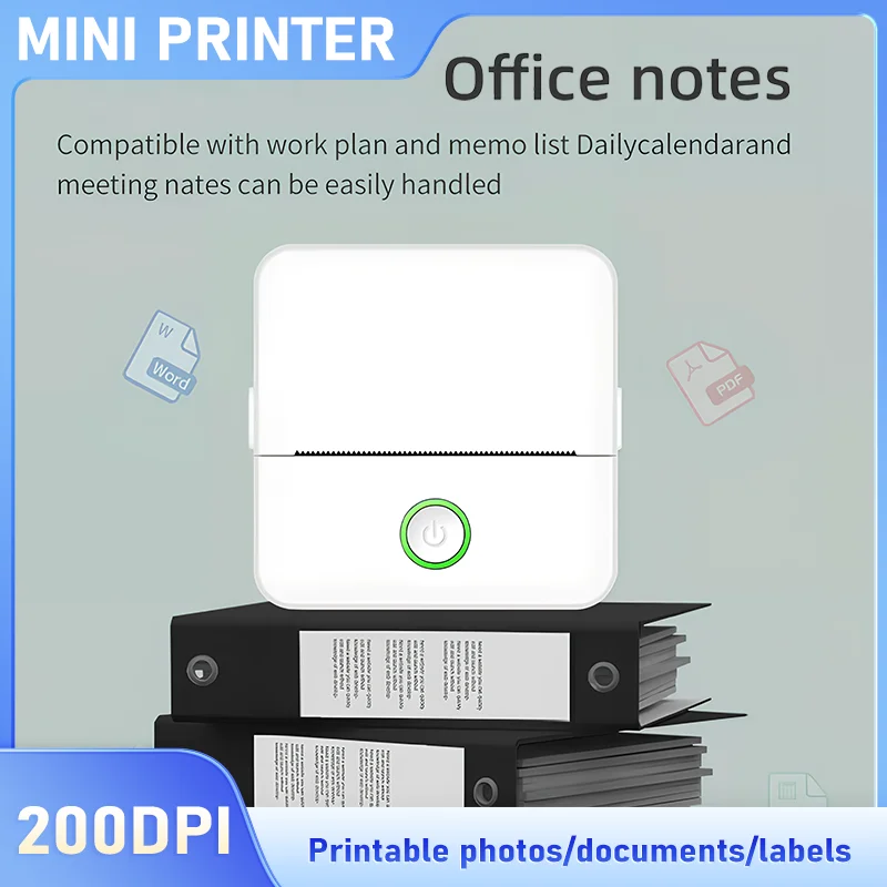 

Portable Mini Printer Monochrome Thermal Pocket Printer Intelligent APP 200 DPI Monochrome Gift & Toys
