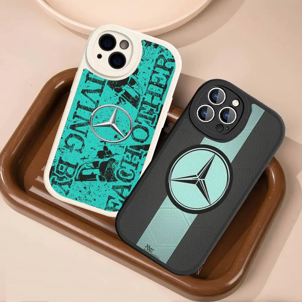 Car M-Mercedes-Ben-z-Backs Phone Case For IPhone 16 15 14 13 12 11 Pro Max Plus Shockproof Leather Cover - view 5