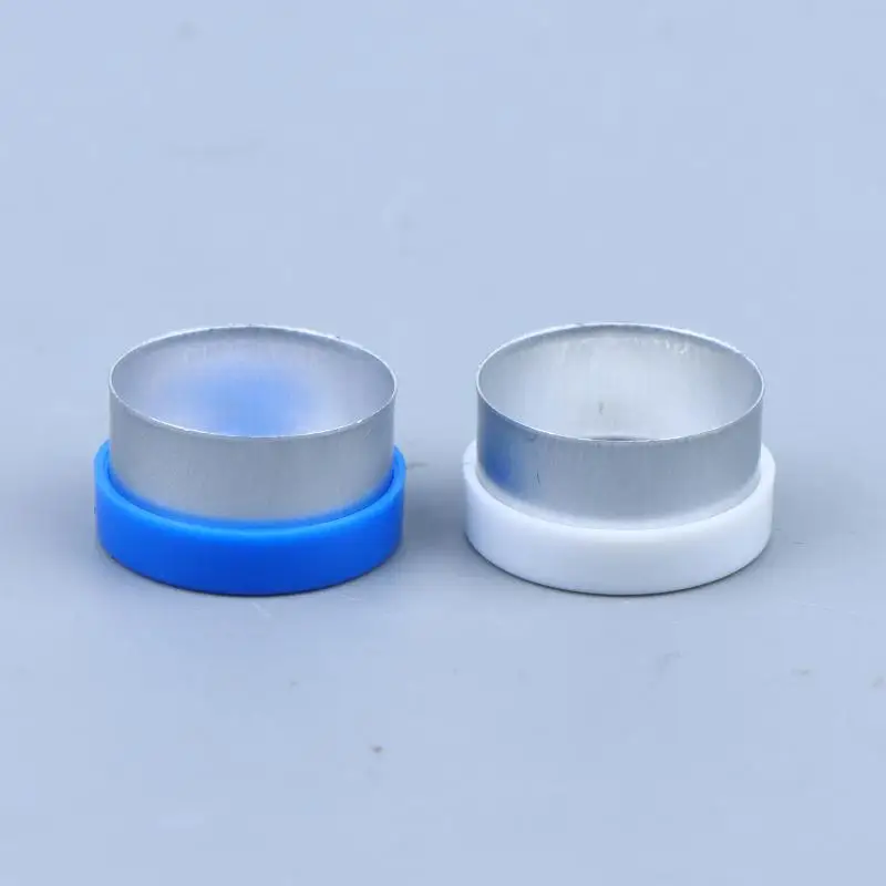 Hot Sale 100/200pcs Flip-Off Cap Glass Vial Aluminum Cap OD 13mm  Bottle Cap Bottle Top Sealed Aluminum-Plastic Combination Cap