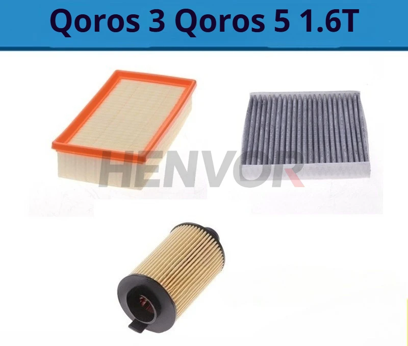 

Подходит для кондиционера Qoros 3 Qoros 5 1,6 т, масло с тремя фильтрами, аксессуары для обслуживания