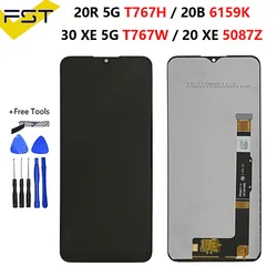 Original T767H LCD For TCL 20R 5G 20XE Display LCD Touch Screen Digitizer Assembly for TCL 20B 6159K 30 XE 5G T767W 20 XE 5087Z