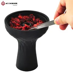 MOONSHADE One Hole Silicone Arab Hookah Healthy Heat-resistant  Bowls Complete Chichas Shisha for Smoke Accessories