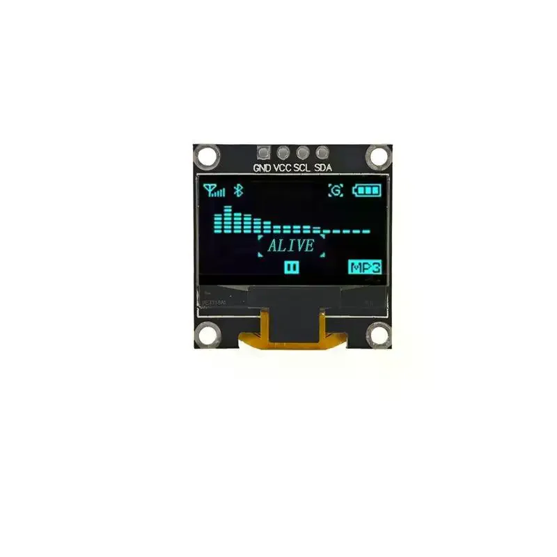 0.96 Inch IIC Serial 4pin White/Blue/Yellow Blue/Yellow OLED Display Module 128X64 12864 LCD Screen Board For Oled