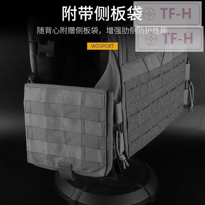 Tactical Vest Molle 3.0 Shoulder Abdomen Quick Release Buckle Adjustable Breathable Side Plate Pouch