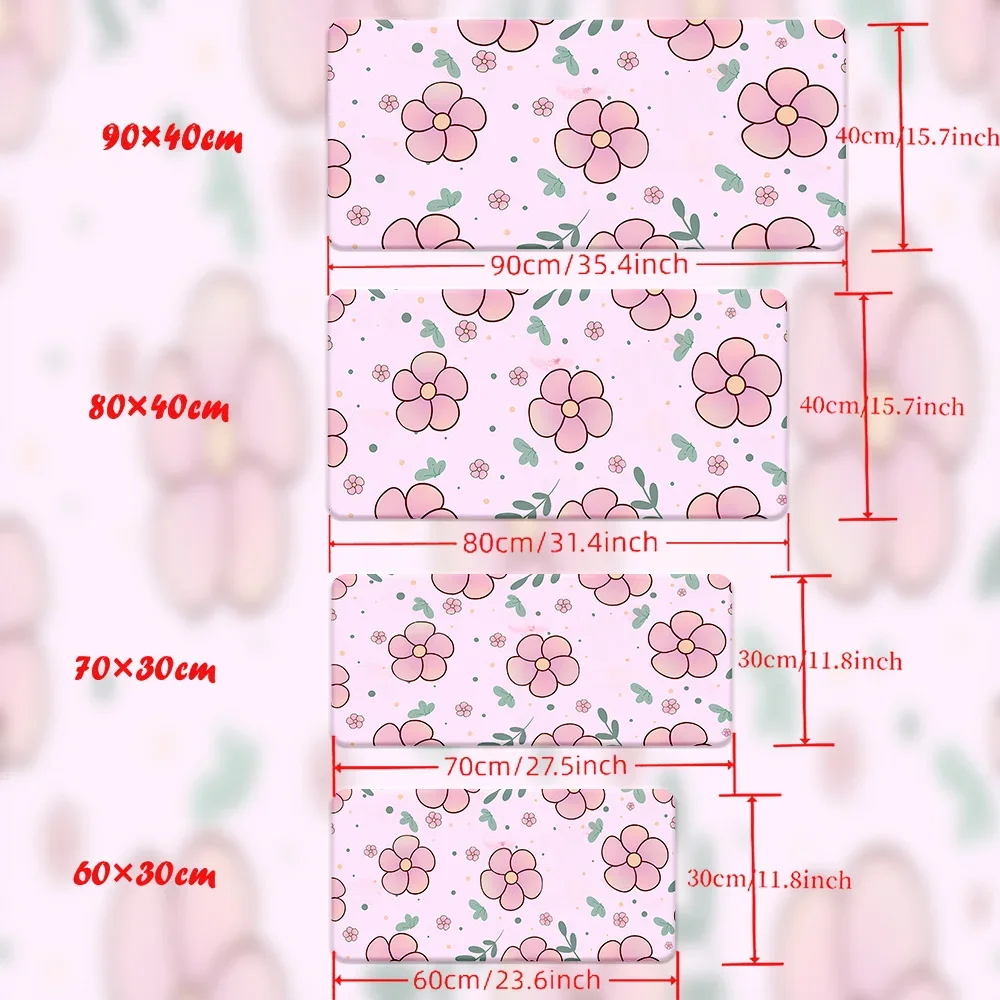 1 قطعة لوحة ماوس جميلة على شكل زهور كرتونية فنية لطيفة، ملحقات ألعاب لوحة المفاتيح، حصيرة ماوس للكمبيوتر المكتبي وألعاب الكمبيوتر المحمول