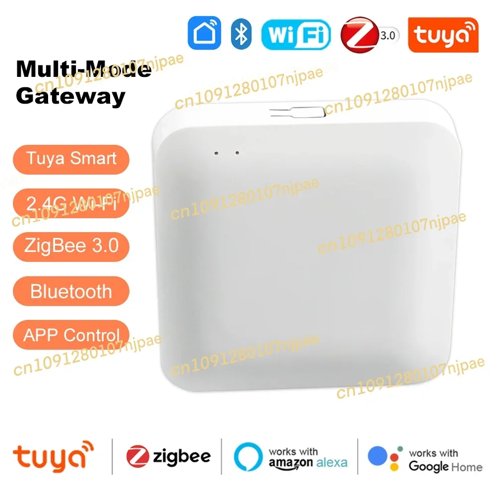 

Tuya Smart Life WiFi Bluetooth ZigBee 3.0 Multi-mode Smart Gateway Bridge Wireless Hub Works with Alexa Google Home Assistant