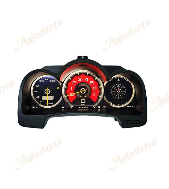 تحديث 2026 لسيارة تويوتا هايلكس فورتشنر 2007-2015 قمرة القيادة الافتراضية الرقمية العنقودية سيارة عداد المسافات شاشة لوحة القيادة LCD سرعة متر