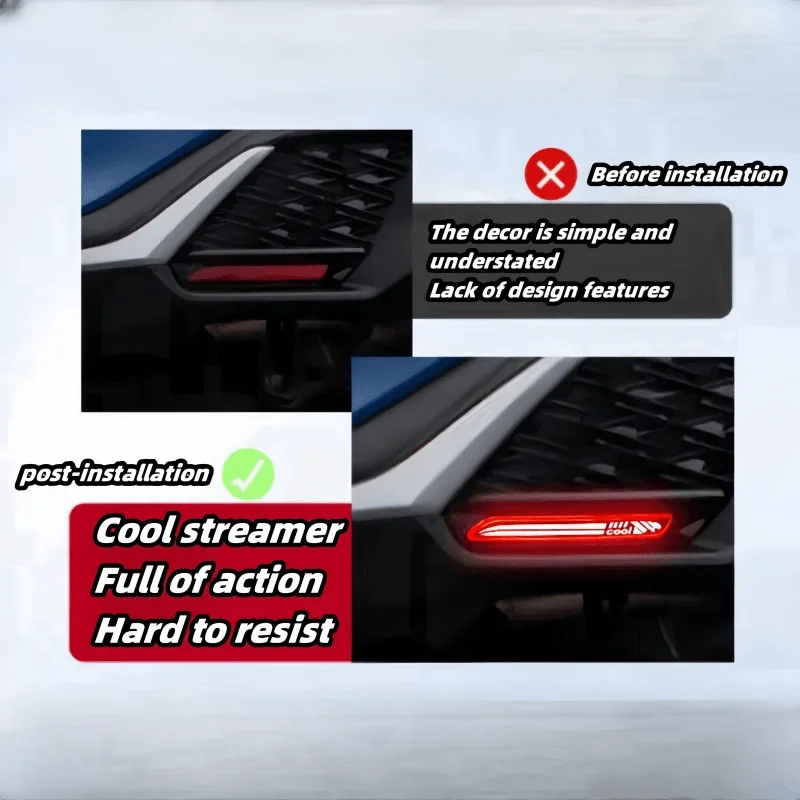 

ATGSA Подходит для 23 фонарей заднего бампера Lexus RX500/RC/NX, модифицированные светодиодные контрольные фонари, стоп-сигналы, указатели поворота