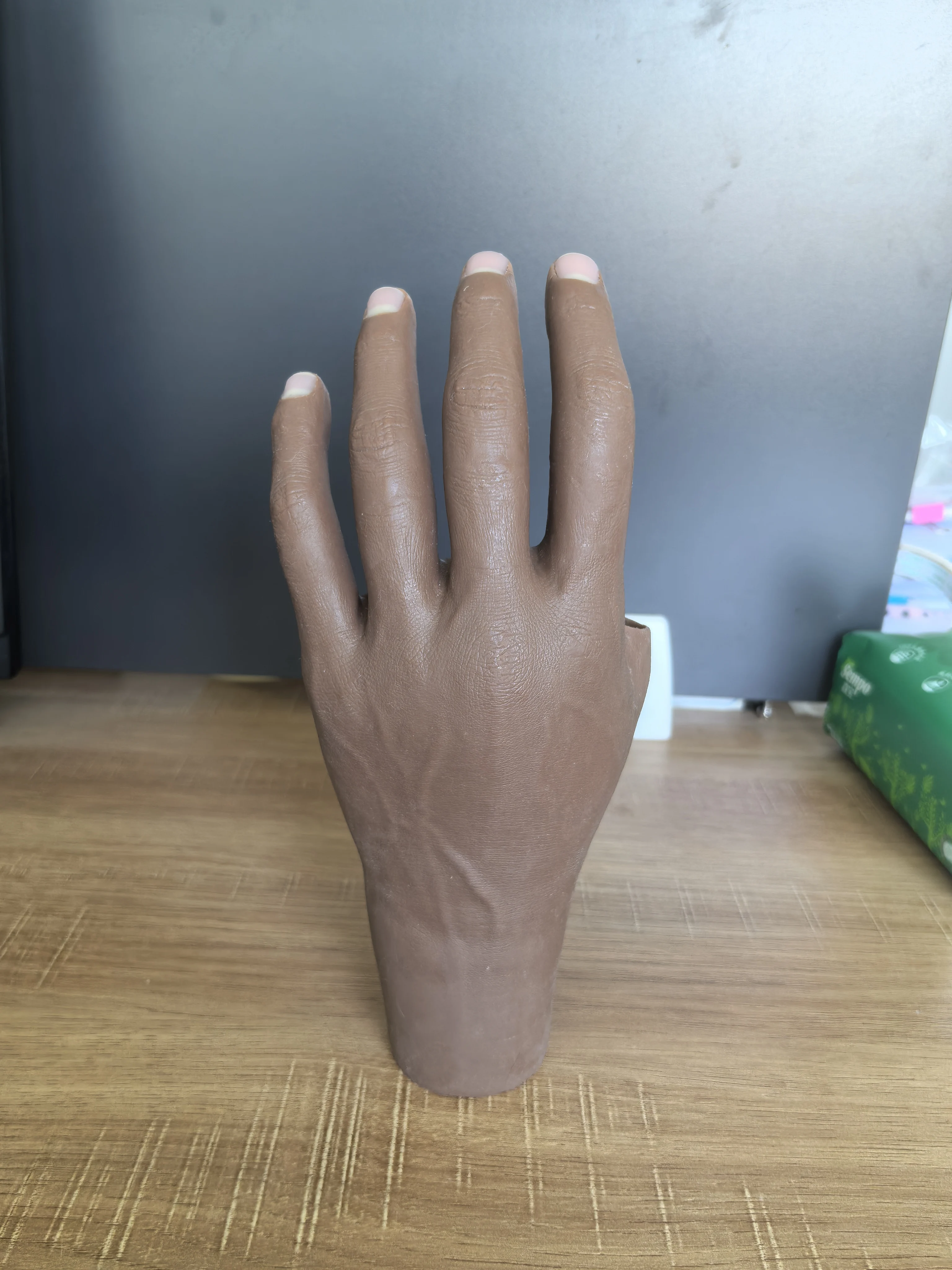 Two-color Gloves Customizable  Extended Silicone Gloves Protectors Prosthetic Hands Elbow Joints Rehabilitation Equipment