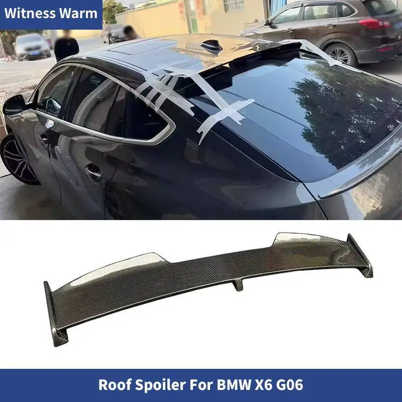 Couvercle de Coffre Arrière de Voiture en Fibre de Carbone group, Aile de Toit pour BMW X6 G06 2019-2021