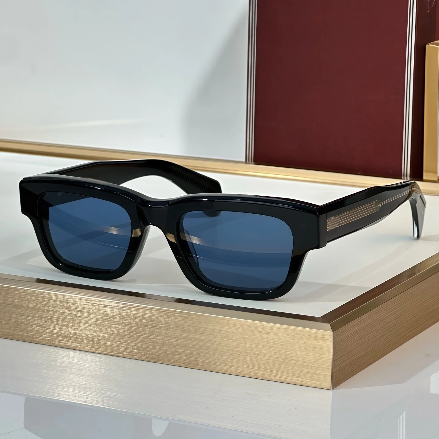 

JMM JEFF lunettes de soleil homme Unisex Thick Acetate Brand Women sunglasses Modern Fashion Outdoor Square Sunglasses man