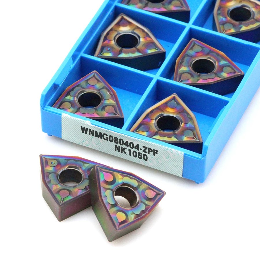 

WNMG080404-ZPF NK1050 CNC Lathe External Turning Inserts Nano-nitride PVD coating High quality cutting tools for Hardened Steel