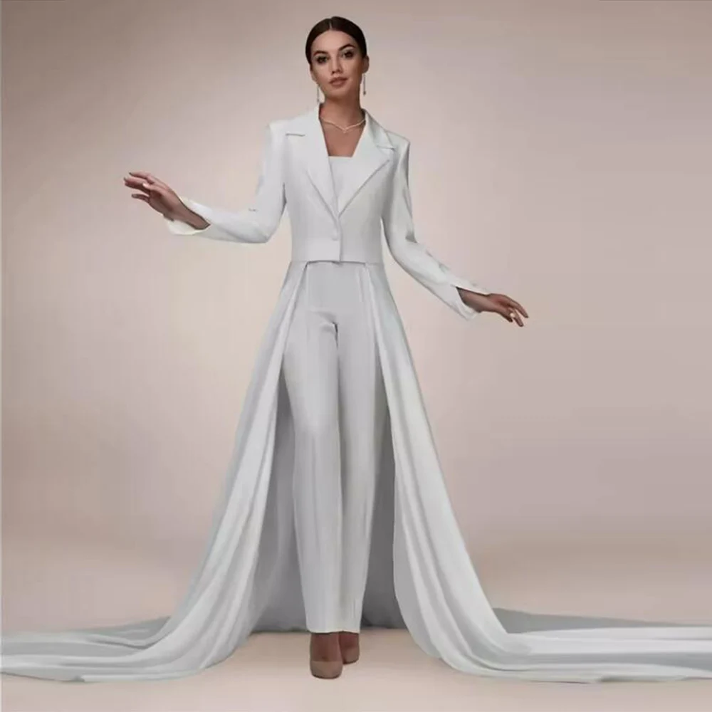 Unique Design Women Suits Customized Single Breasted Jacket Pants 2 Pieces Bride Mother Dress Customized trajes de mujer elegant