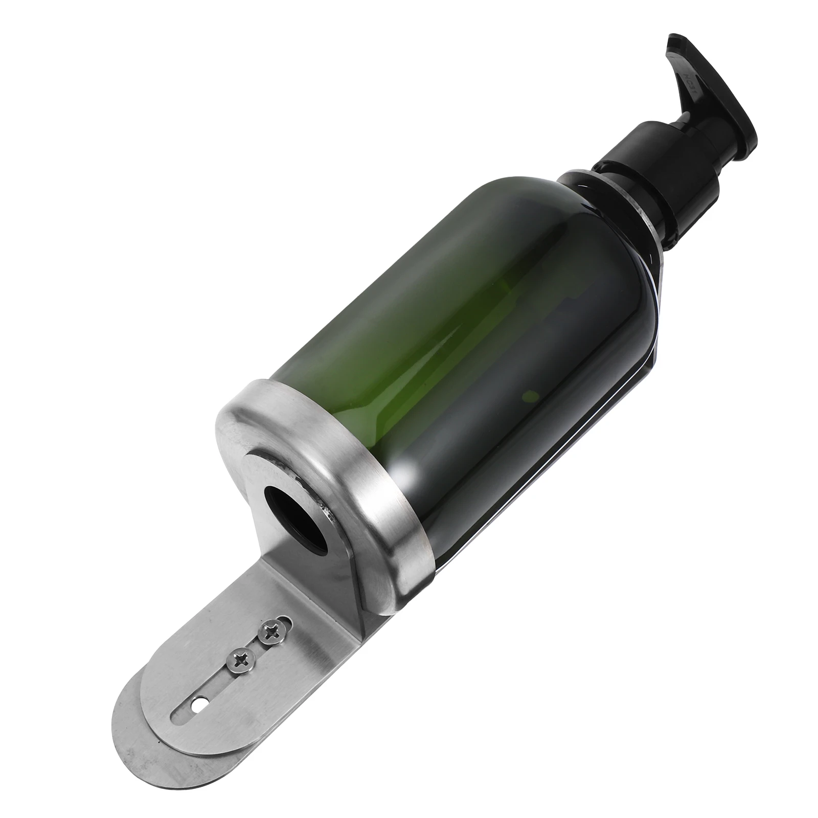 

304 Stainless Steel Soap Dispenser Wall Mounted Large Capacity Empty Bottle Refillable for Bathroom Hotel Use Space