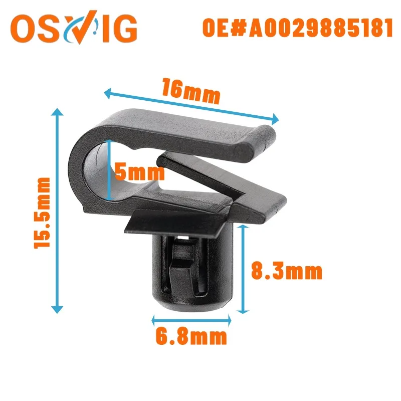 

12pcs A0029885181 The Front Bumper Grille Fastening Clip Of The Car Is Suitable For Mercedes-benz Mercedes-ben