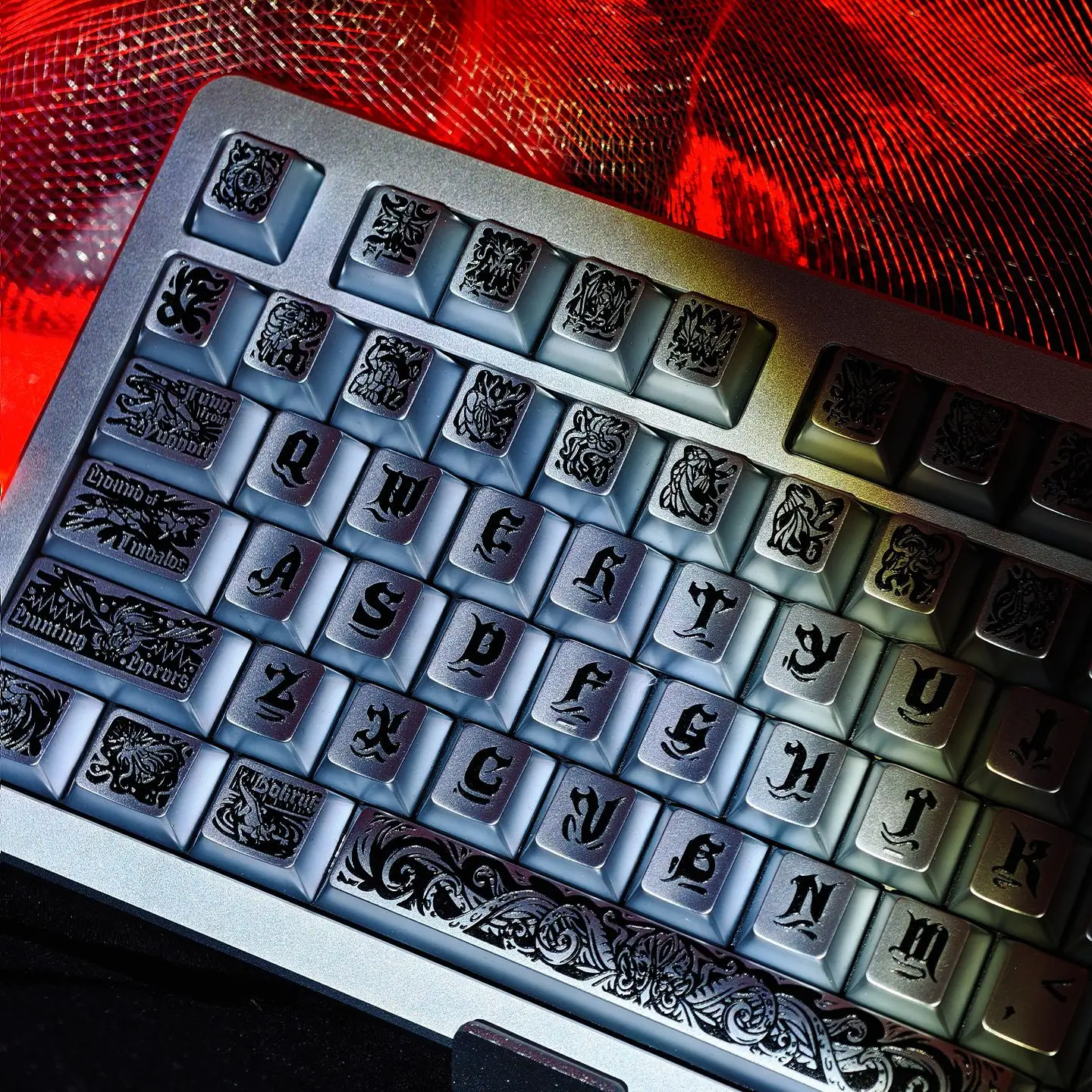 130キー古代神々染料昇華pbtキーキャップチェリープロファイルuv印刷キーボードキーキャップmxスイッチ用メカニカルキーボード