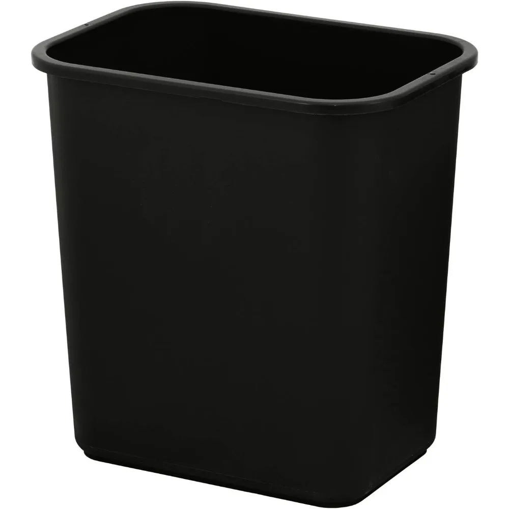 7 Gallon / 28 Quart Space Saving Trash Wastebasket, Fits Under Desk and Small, Narrow Spaces in Commercial, Kitchen