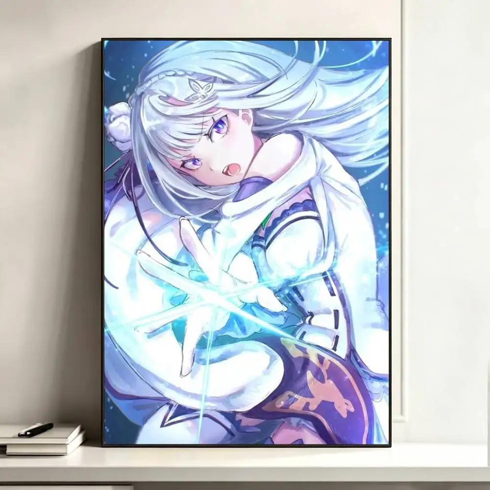 E-Emilia re Z-Zero  Poster High Quality Dorm Living Room Aesthetic Wall Decoration Painting Stickers Gift