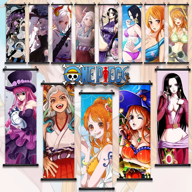 Anime ONE PIECE Poster Nami Hancock Canvas Painting Sun God Nika Art Print Kids Room Decoration Mural for Hanging Scrolls Decor