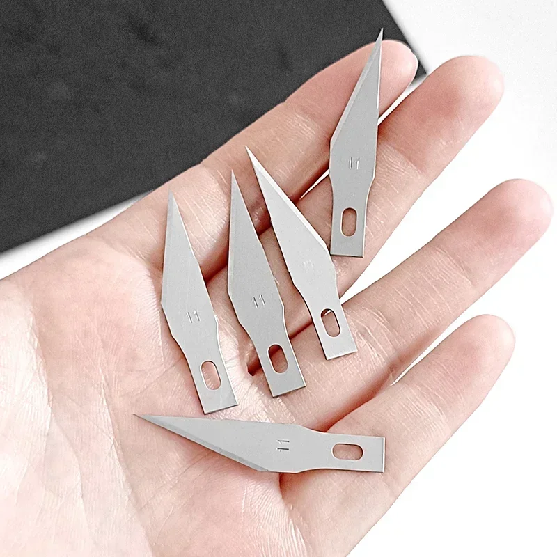 Graviermesser-Klingen, Metall-Skalpellmesser, 100/20 Stück, Holzschnitzmesser-Klingen, Ersatz für chirurgische Skulptur-Schneidwerkzeuge – Detail 3