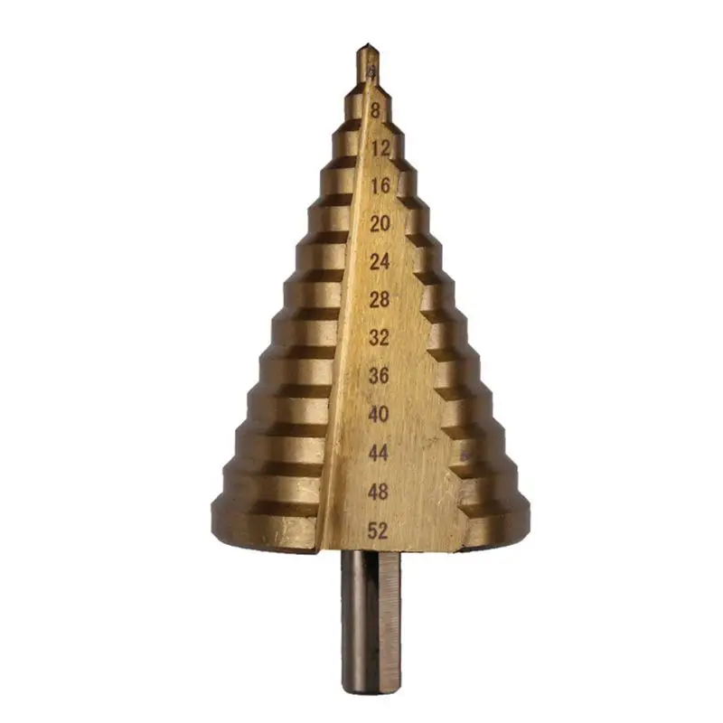 

4-52mm Metric HSS for TITANIUM Surface Step Drill Bit Set for Wood Metal Hard Dr