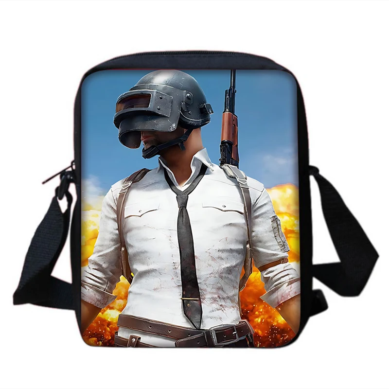 Jongens Meisjes Voor P-Pubgmobiles Bedrukte Schouder Messenger Bag Kind Casual Handtas Mannen Vrouwen Telefoon Tas Boodschappentas