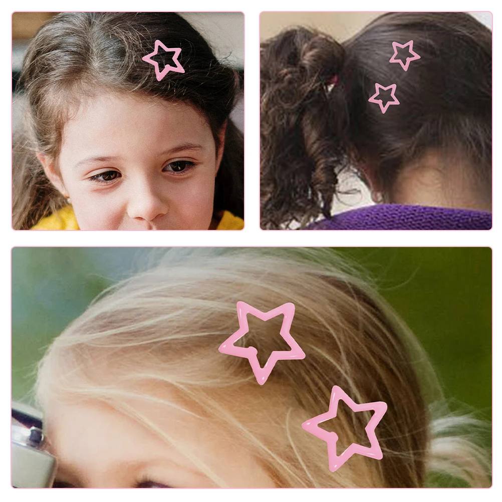 40 قطعة مقاطع نجمة مشابك معدنية للنساء مقاطع شعر صغيرة دبابيس الشعر الزخرفية اكسسوارات التصميم للشعر الرقيق