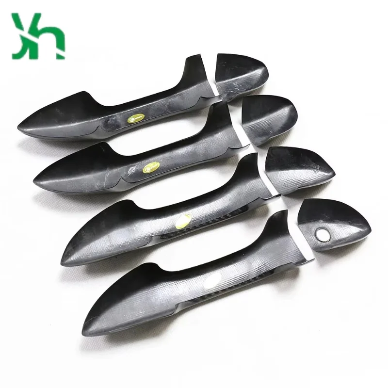 لتويوتا كورولا 2014-2017 غطاء مقبض الباب الخارجي من ألياف الكربون بالكامل مع/بدون ثقب المفتاح #3